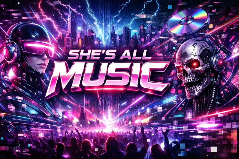 She's All Music banner